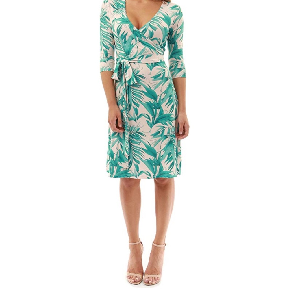 Patty boutik green and beige dress